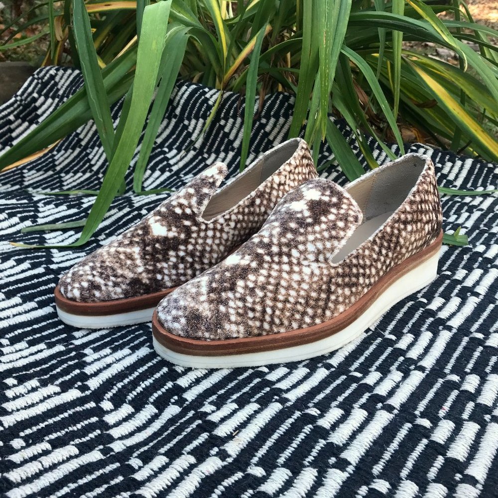 FP Snake Eyes Velvet Loafers, 37